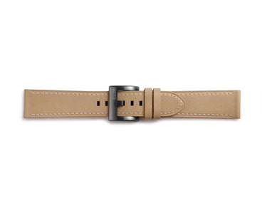 Samsung Classic Leather Strap for Gear Sport - Beige + White
